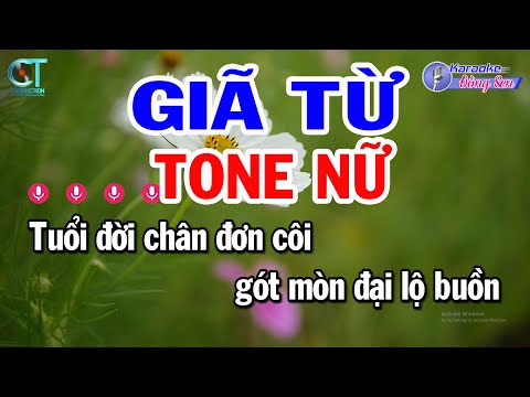 Karaoke Giã Từ Tone Nữ ( Em ) Nhạc Sống Phố Mới || Karaoke Đồng Sen