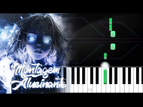 MONTAGEM ALUCINANTE (SLOWED) ▶ Piano Tutorial