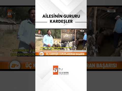Üç kardeşin gururlandıran başarısı #atvhaber #van