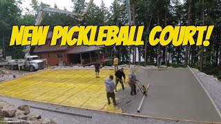 How To Install A Concrete Slab For A Pickleball Court