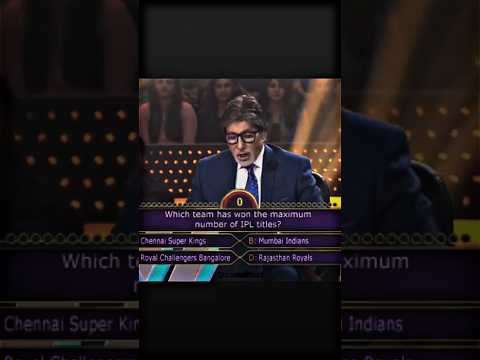 "Hilarious KBC Moment: RCB Has the Most IPL Trophies?" ☠️ #rcb