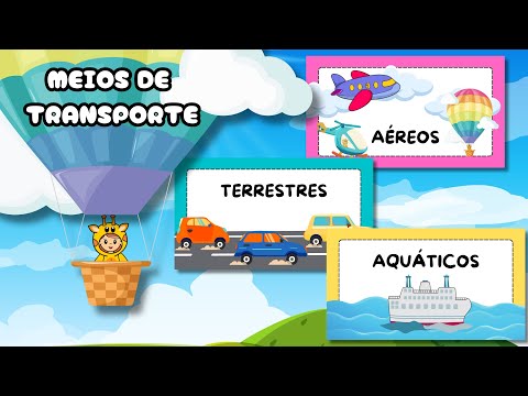 Meios de transportes para crianças - Vídeo educativo + atividades Alfabetização - Sílabas - Alfabeto