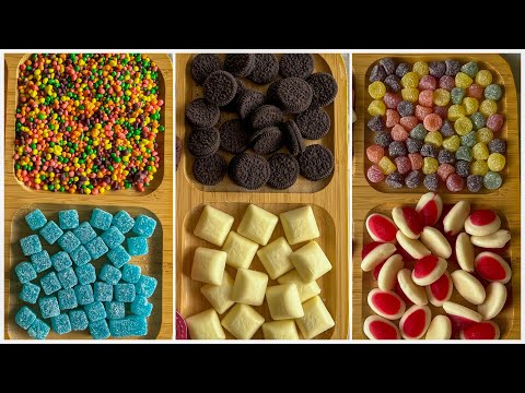 ASMR Filling Platter With Sweets 🍭 Compilation #satisfying