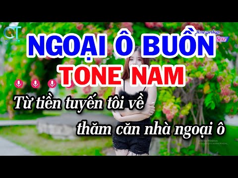 Karaoke Ngoại Ô Buồn Tone Nam ( Bm ) Nhạc Sống Hay Nhất || Karaoke Đồng Sen