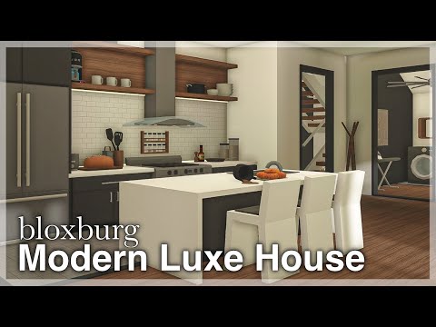 Bloxburg - Modern Luxe Roleplay House Speedbuild 🩶 (interior + full tour)