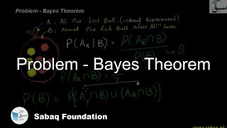 Problem - Bayes Theorem