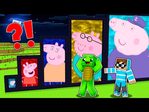 WÄHLE NICHT FALSCHE *GEHEIME* PEPPA WUTZ PORTALE in Minecraft!