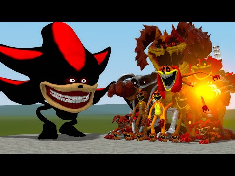 SHADOW SONIC TAPES VS ALL DOGDAY TEAM in Garry's Mod!!!