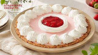 코스트코 스타일 딸기 크림 파이 만들기 | 딸기 디저트 | Costco-Style Strawberry Cream Pie Recipe | Strawberry Dessert