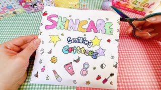 Paper diy | スマイリング クリッター スキンケア ブラインドバッグ 💗 Smiling Critters Skincare blind bag | 手作り工作 asmr tutorial