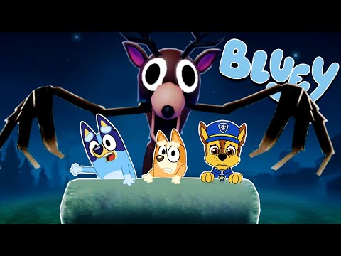 BLUEY INTENTA RESCATAR a los NIÑOS PERDIDOS en el BOSQUE | Las Aventuras de BLUEY en ROBLOX!