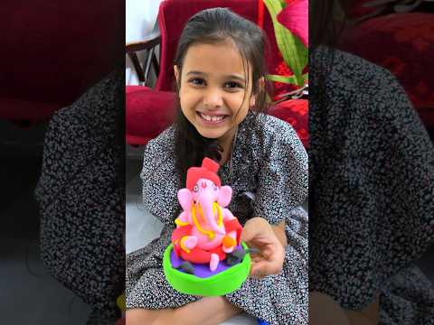 Ganpati bappa morya 🙌🙌 mangal murti morya #ganeshchaturthi #ganpati #clayart #hanshikatanwer