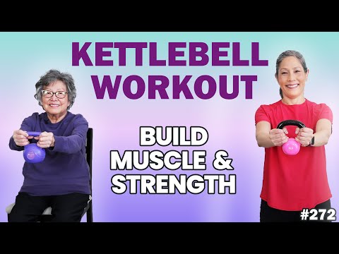 15 Min Kettlebell Workout for Seniors | Build Muscle & Strength