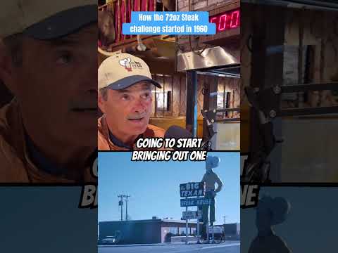 How the Big Texan’s 72oz Steak Challange came to be in Amarillo Texas in 1960! 🔥🤠🥩