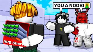 I Pretended to be a NOOB, Then Used OWNER GUNS! (Roblox Rivals)