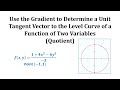 Understanding Tangent and Gradient Vectors