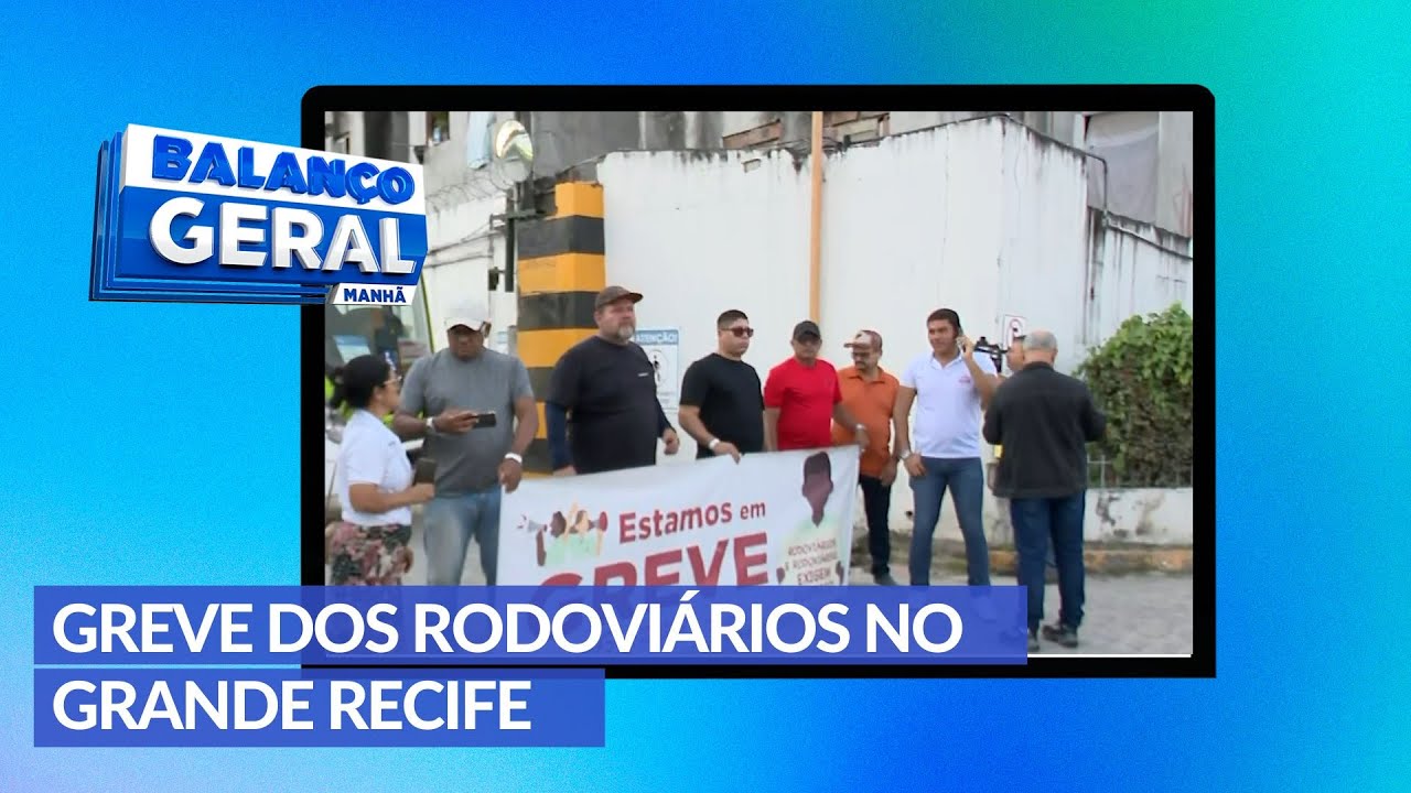 Rodoviários dão início a greve dos ônibus no Grande Recife nesta segunda (12)