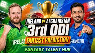 Afghanistan vs Ireland Dream11 Team || AFG vs IRE Dream11 Prediction || 3rd ODI AFG vs IRE Match
