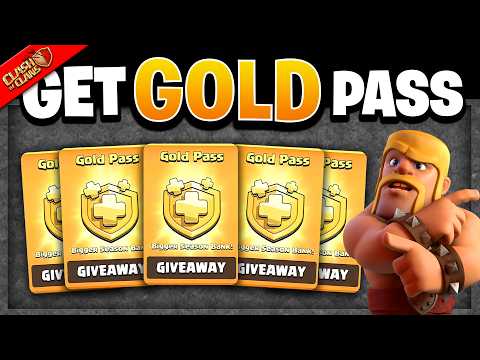 5x FREE Gold Pass Giveaway in Clash of Clans!