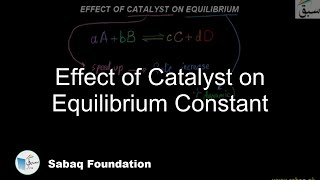 Effect of Catalyst on Equilibrium Constant