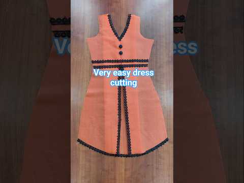 Very easy dress cutting ✂️ 5 मिनट में सिंपल तरीके से बनाएं डिजाइनर ड्रेस।#yt #fashion #silaisikhe