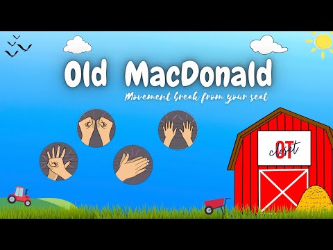 Movement Break From Your Seat l Old Macdonald Had A Farm l Hands Warm Up l Body Percussion