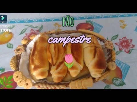 Pão campestre! para levar de lanche🌷🌱