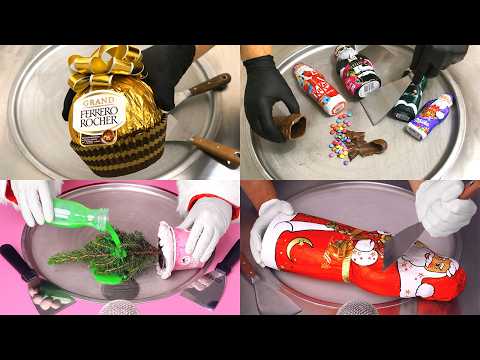 Ultimate Christmas Ice Cream Rolls Compilation 🎄 (ASMR)