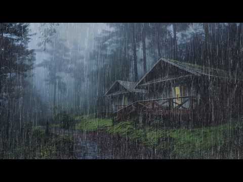 Sonidos de Lluvia para Dormir - El 99 % se Duerme Instantáneamente con Lluvia Fuertes por la Noche
