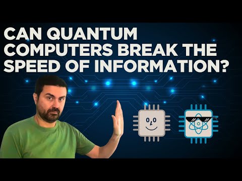 Can quantum computers break the speed of information?
