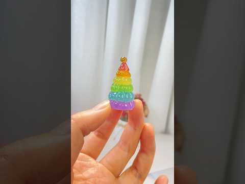 ❣️🍄❣️mini clay Christmas tree聖誕樹｜clay diy videos｜how to make  cute crafts art craft kawaii special