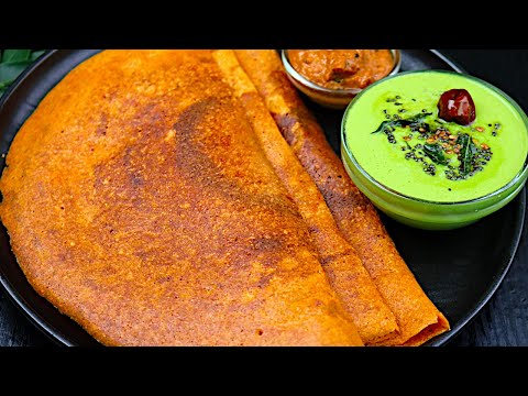 10 நிமிடத்தில் மொறு மொறு தக்காளி தோசை, மல்லி சட்னி ரெடி👌/ tomato dosa recipe in tamil/thakkali dosai