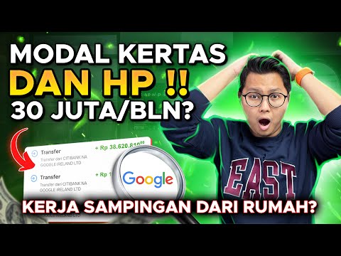 KERJA SAMPINGAN DARI RUMAH MODAL KERTAS & HP AJA 30 JUTA PER BULAN ?