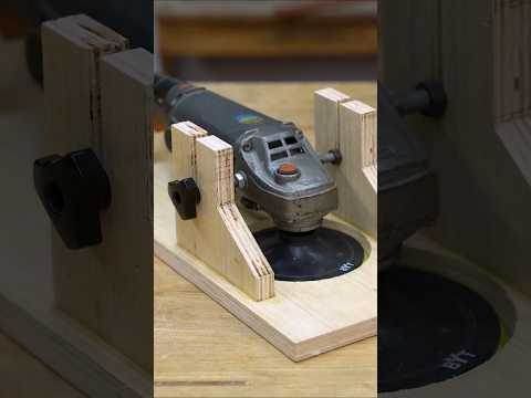 Hold Your Angle Grinder LIKE A PRO with This DIY Jig!  #woodworkingtools #tools4life #woodtools