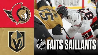 Sénateurs vs Golden Knights | Faits saillants
