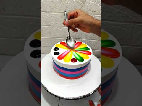 Strawberry Cake Multi Colour New#cake  Design #cakedesign #shortfeed #trending #shorts#youtubeshorts