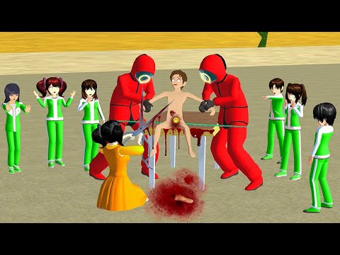 Burung Yuta salah potong gara gara di Sunat Squid Game! Mio Lari Nangis | Sakura School Simulator
