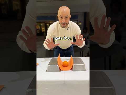 🍊🧠 Orange On Paper Challenge! #brainteaser #braingame #puzzle #gameshow #braingame #shorts