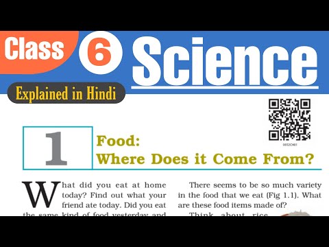 Class 6 | Science | Chapter 1 Food : Where Does It Come From Explained in Hindi #ncert