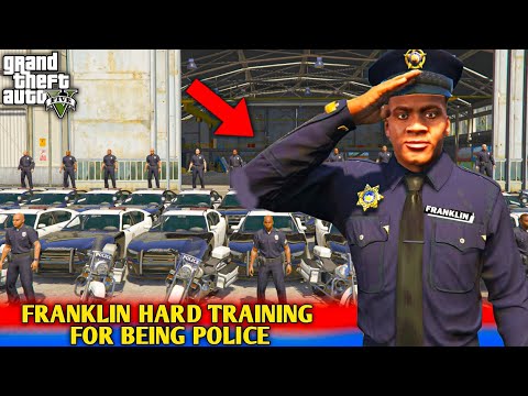 GTA 5 : Franklin Doing So Hard Training To Become a police in GTA 5