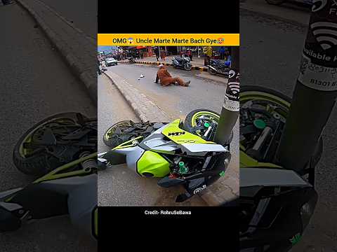 Ktm Rc Badly Crash🥺 Uncle Marte Marte Bach Gye😱 #shorts #rider #bike #crash #motovlog #ktm