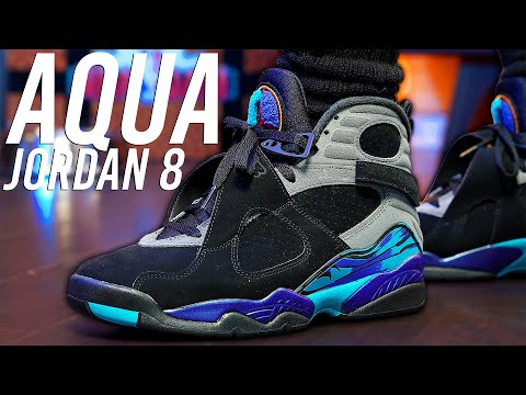 Air Jordan 8 Aqua Review and On Foot !