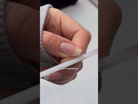 please stop me from chopping them all off 😗✂️ #nails #gelnails #diynails #nailtutorial #nailart