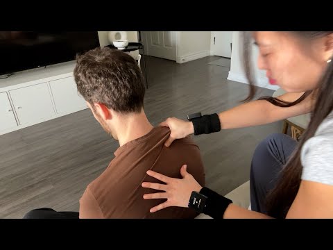 ASMR Tingly Scratching & Soothing Massage For My Husband | Back, Shoulders, & Scalp