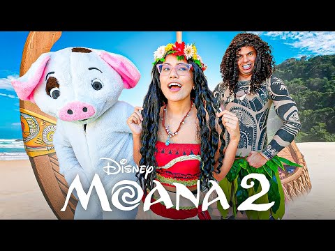 VIRAMOS A MOANA POR 24 HORAS! - MUITO ENGRAÇADO!