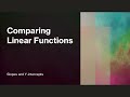 Comparing Slopes and Y-Intercepts of Linear Functions