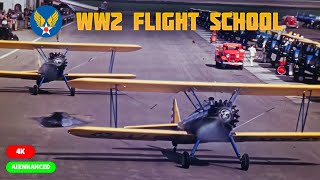WW2 Enhanced Footage, Pilot Training | Documentary #wwii #aviation #airforce #history