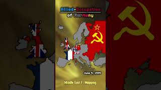 Allied-Occupation of Germany 🇫🇷🇬🇧🇺🇲🇷🇺 (watch till the end) #fyp #factual #data  #history  #germany