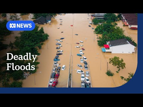 YouTube video thumbnail: 'Once-in-300-Year' Flood Hits Southern Thailand