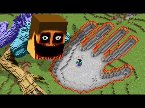 I Survived 100 Days in a SCARY HAND in Minecraft